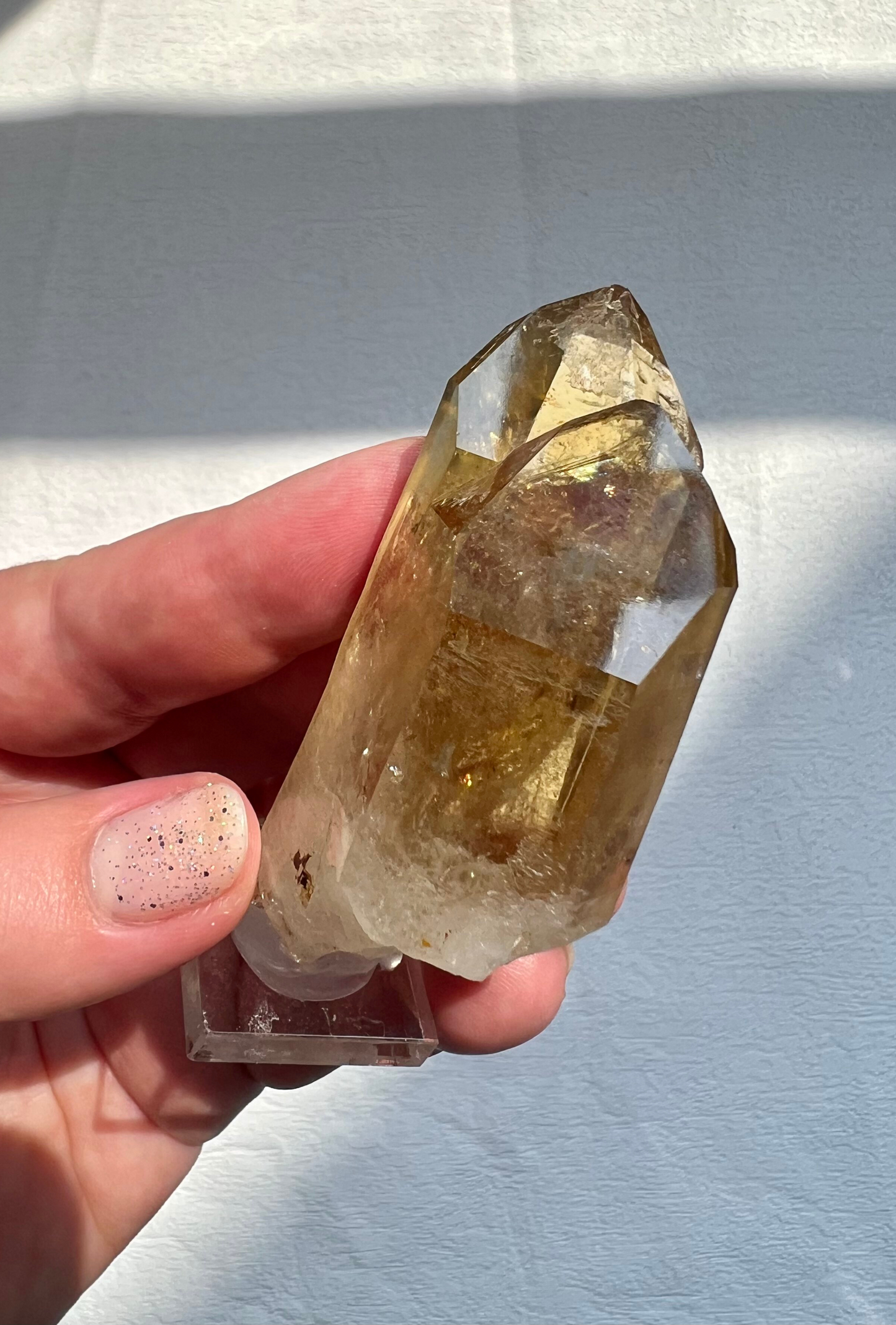 Natural Citrine Double Tower