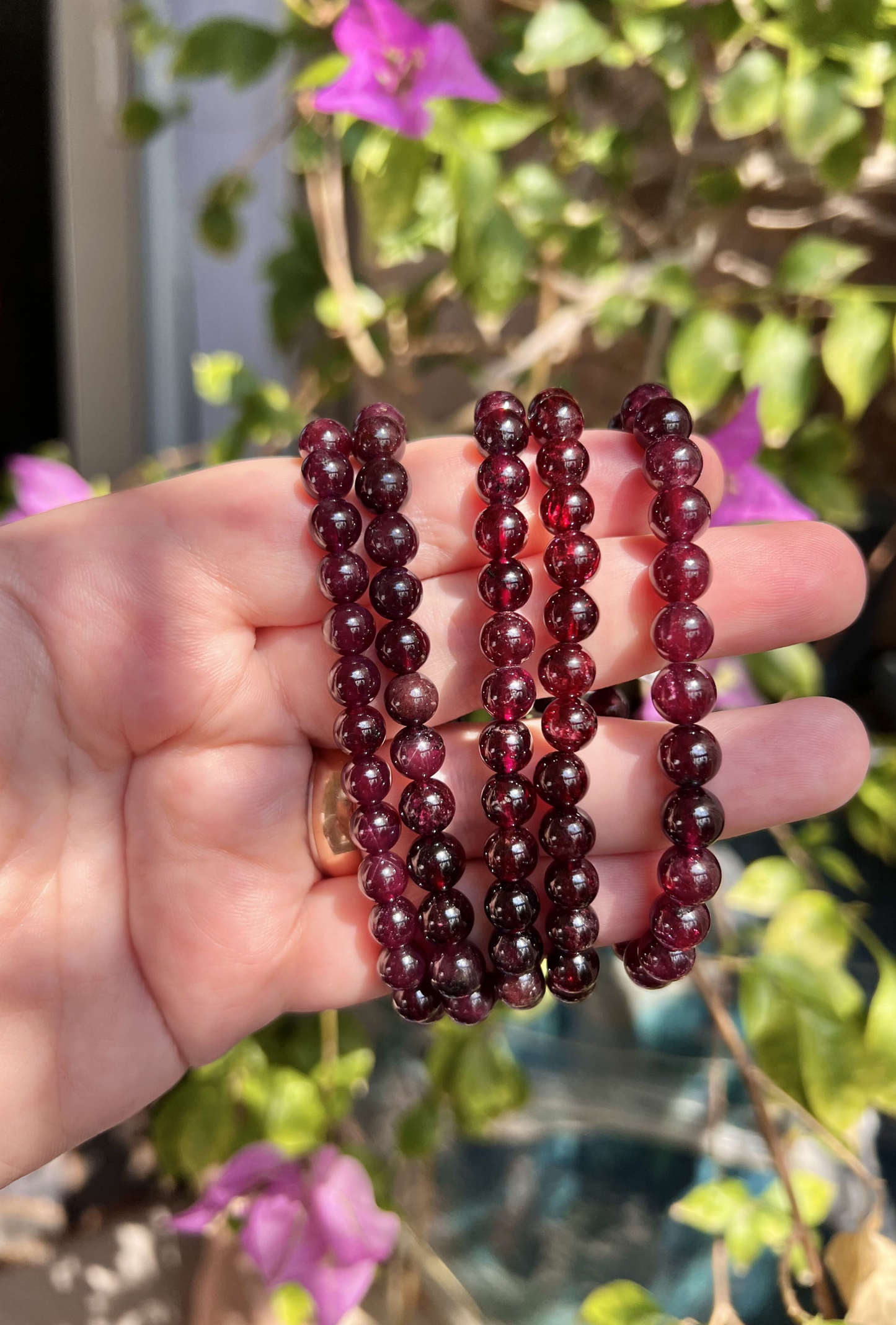 Red garnet bracelet