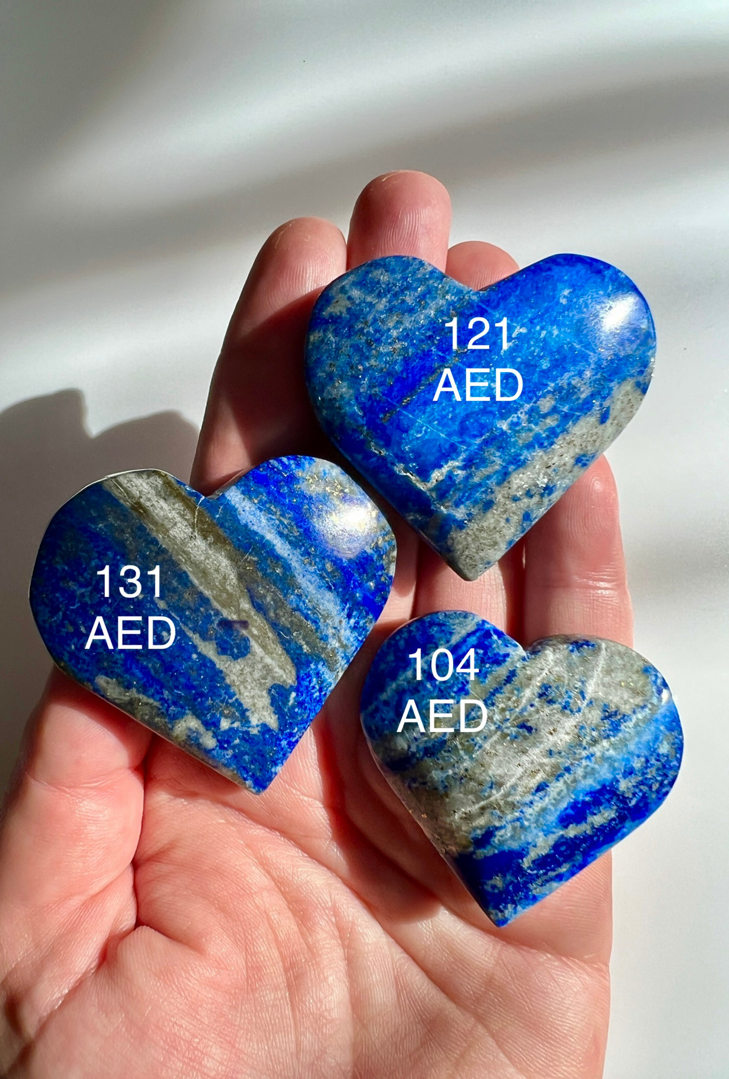 Lapis lazuli hearts