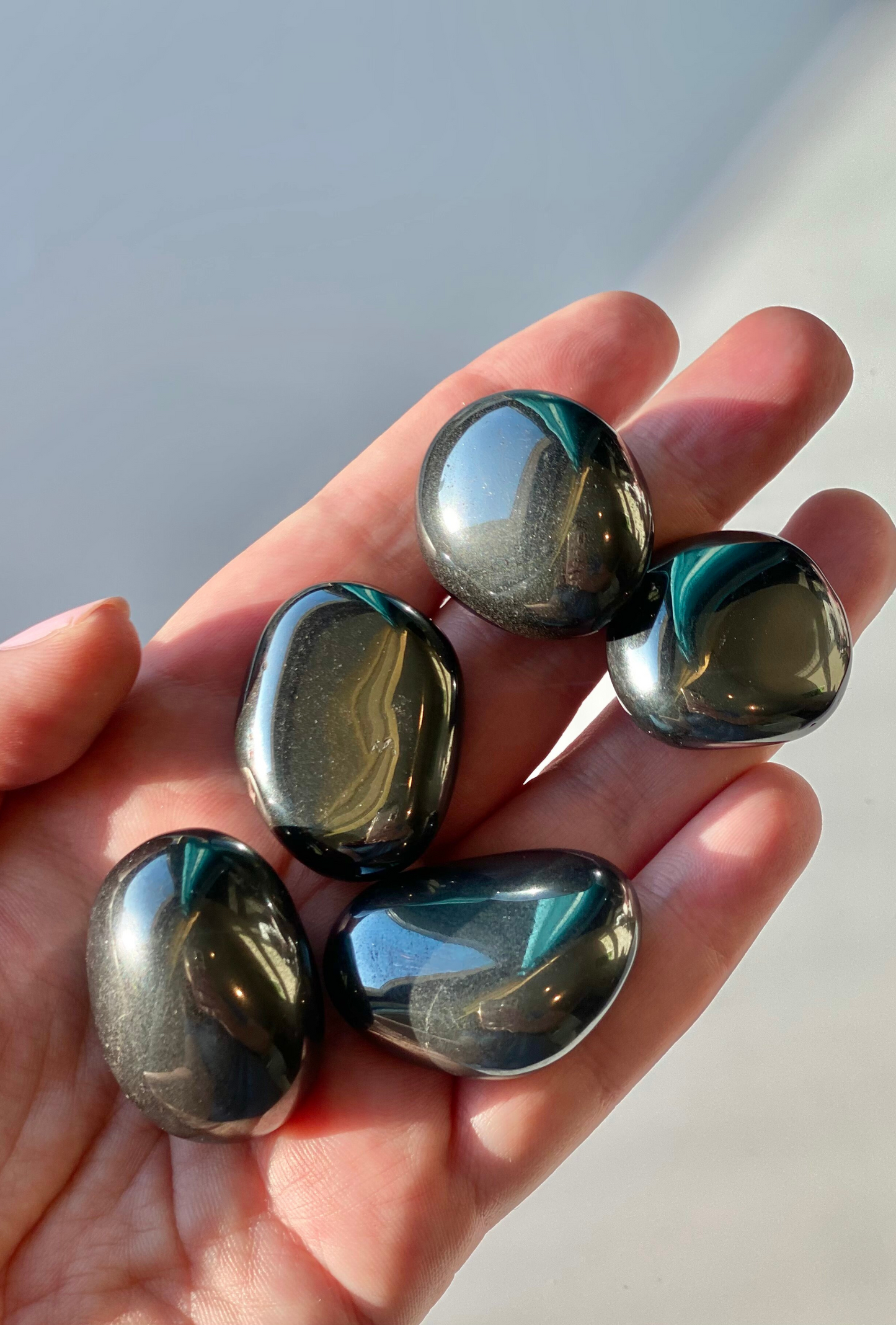 Hematite tumbles