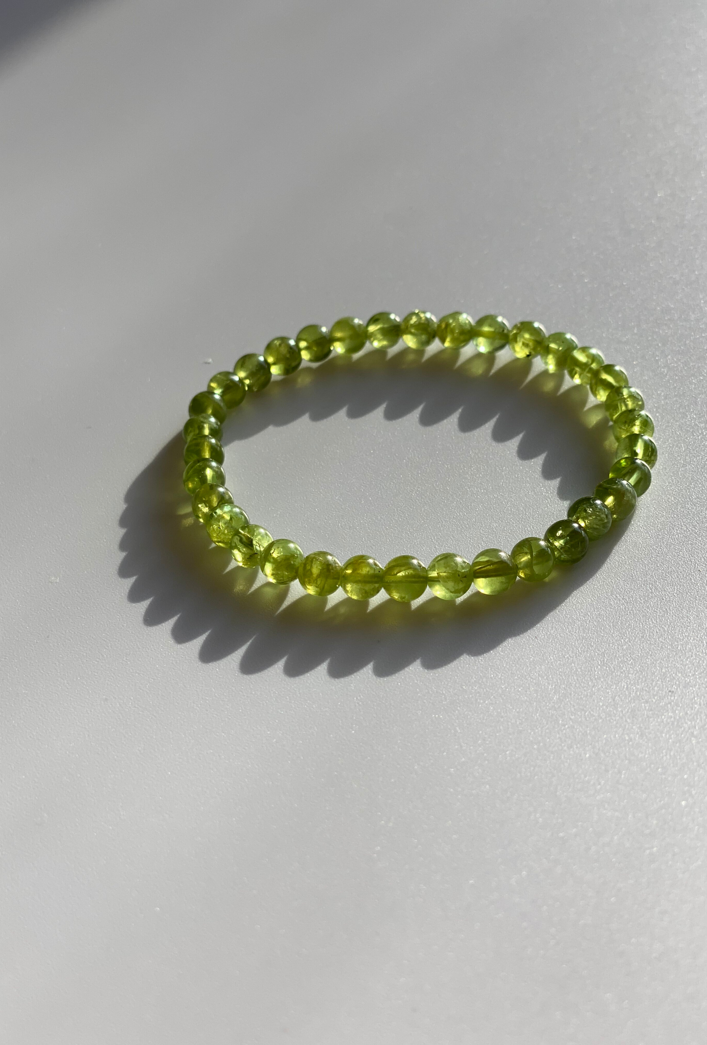 Chrysolite peridot bracelet