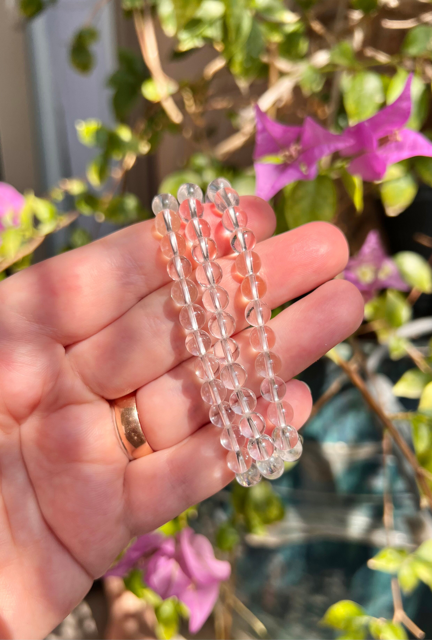 Clear quartz bracelet