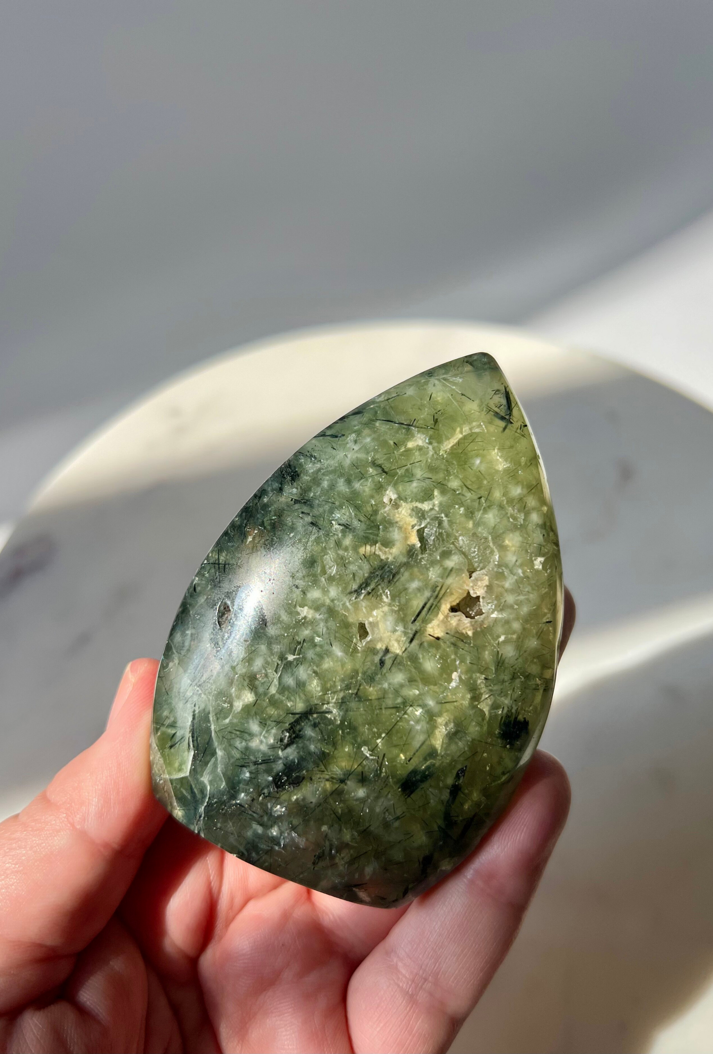 Prehnite flame