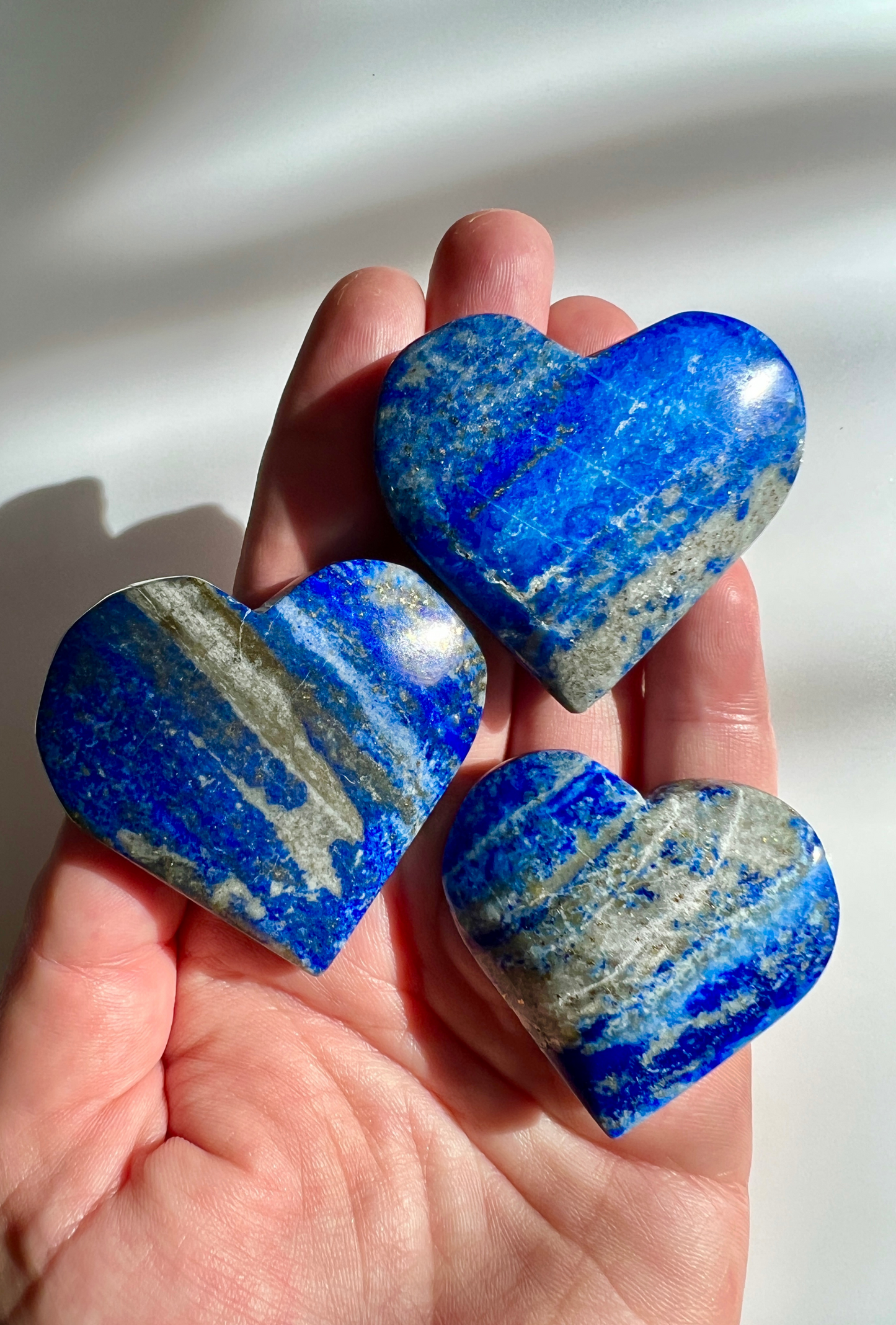 Lapis lazuli hearts