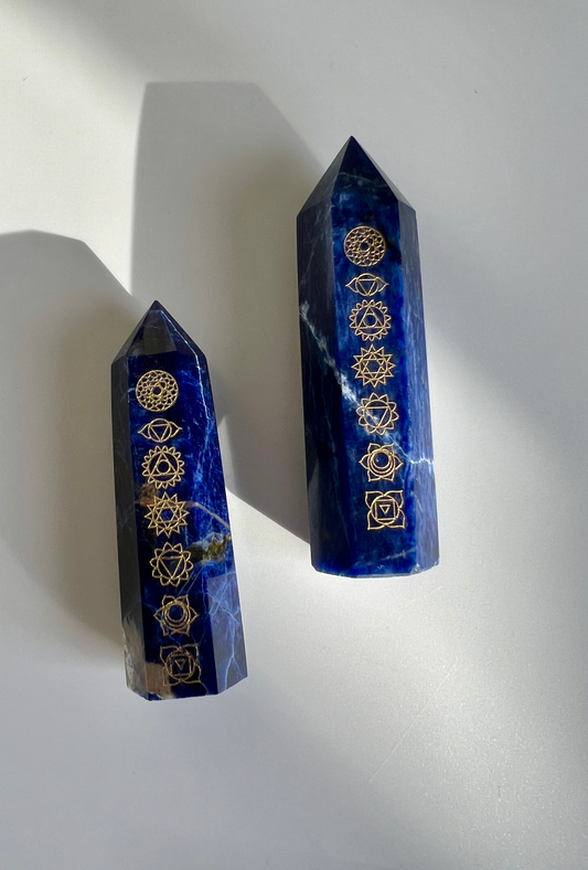 Sodalite Chakra Towers