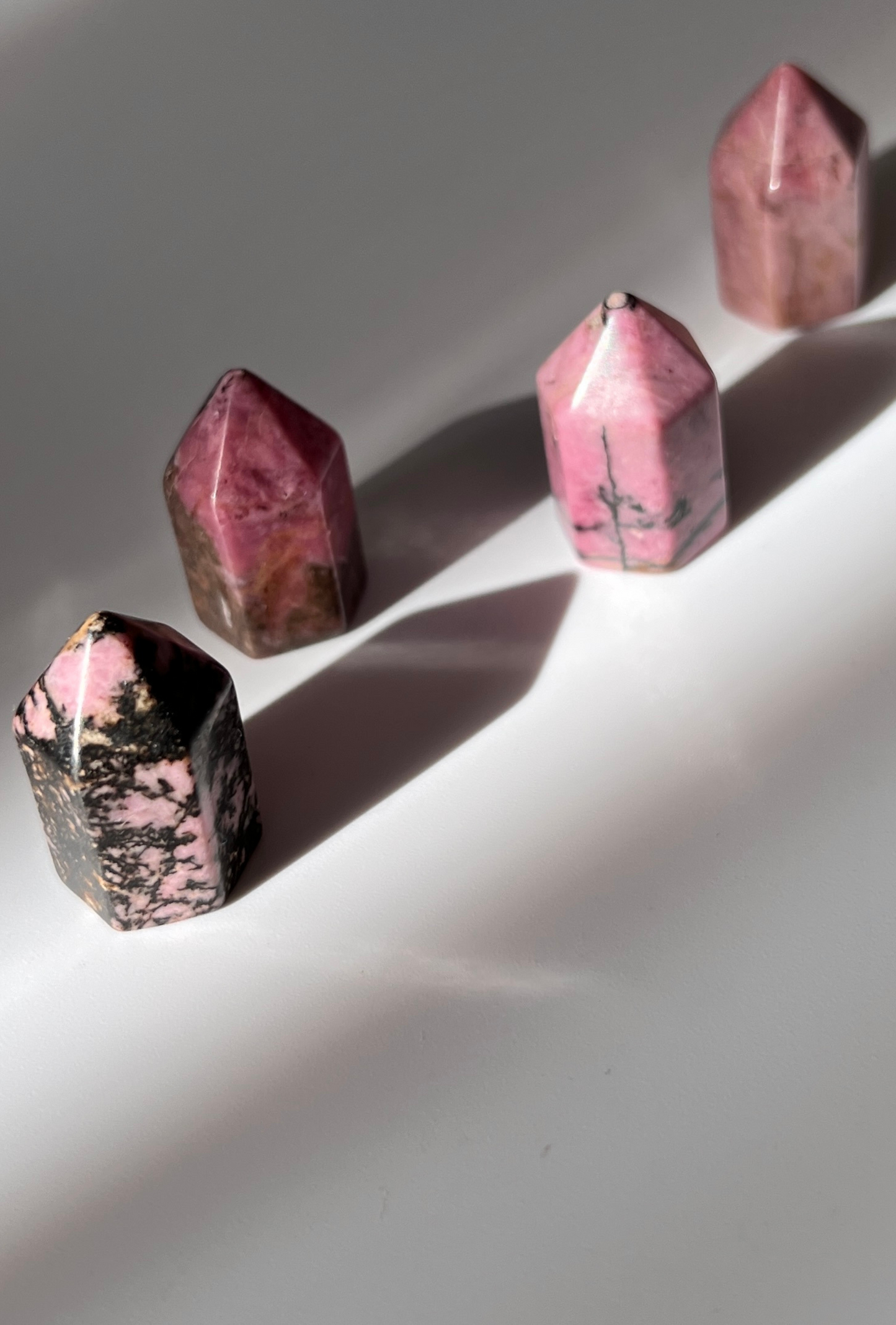 Rhodonite Mini Towers