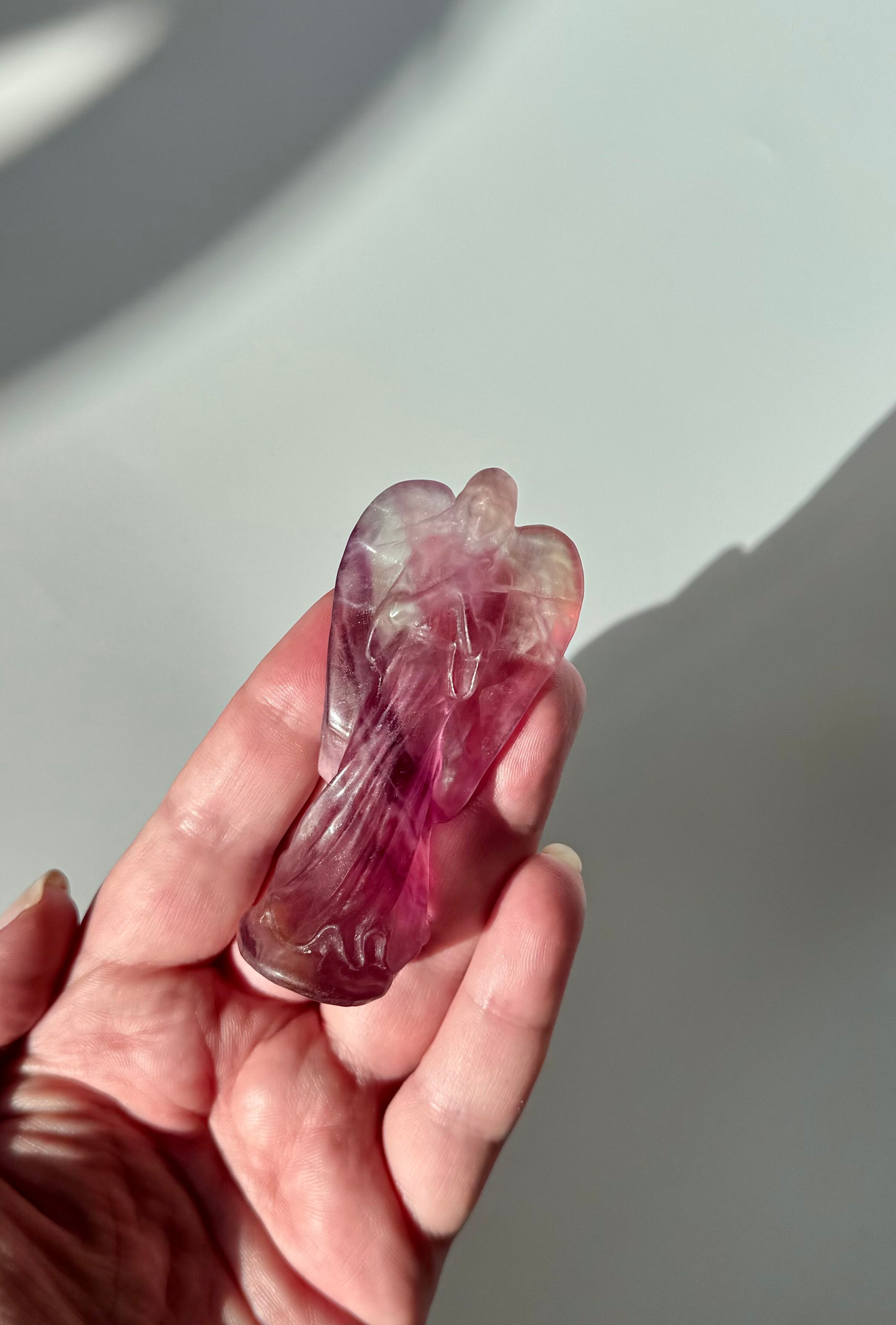 Pink Fluorite Angel