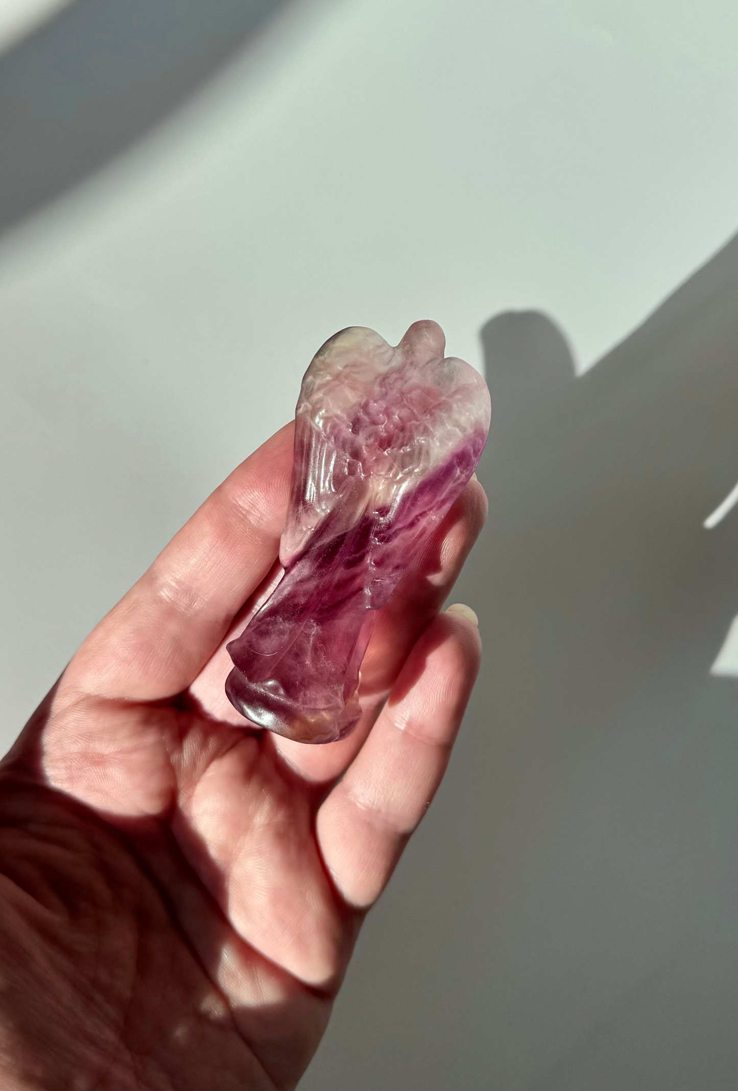 Pink Fluorite Angel