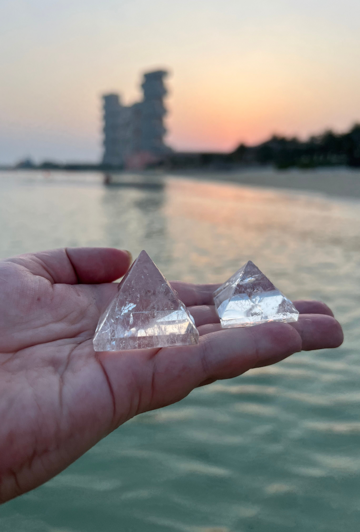 Clear Quartz Pyramids